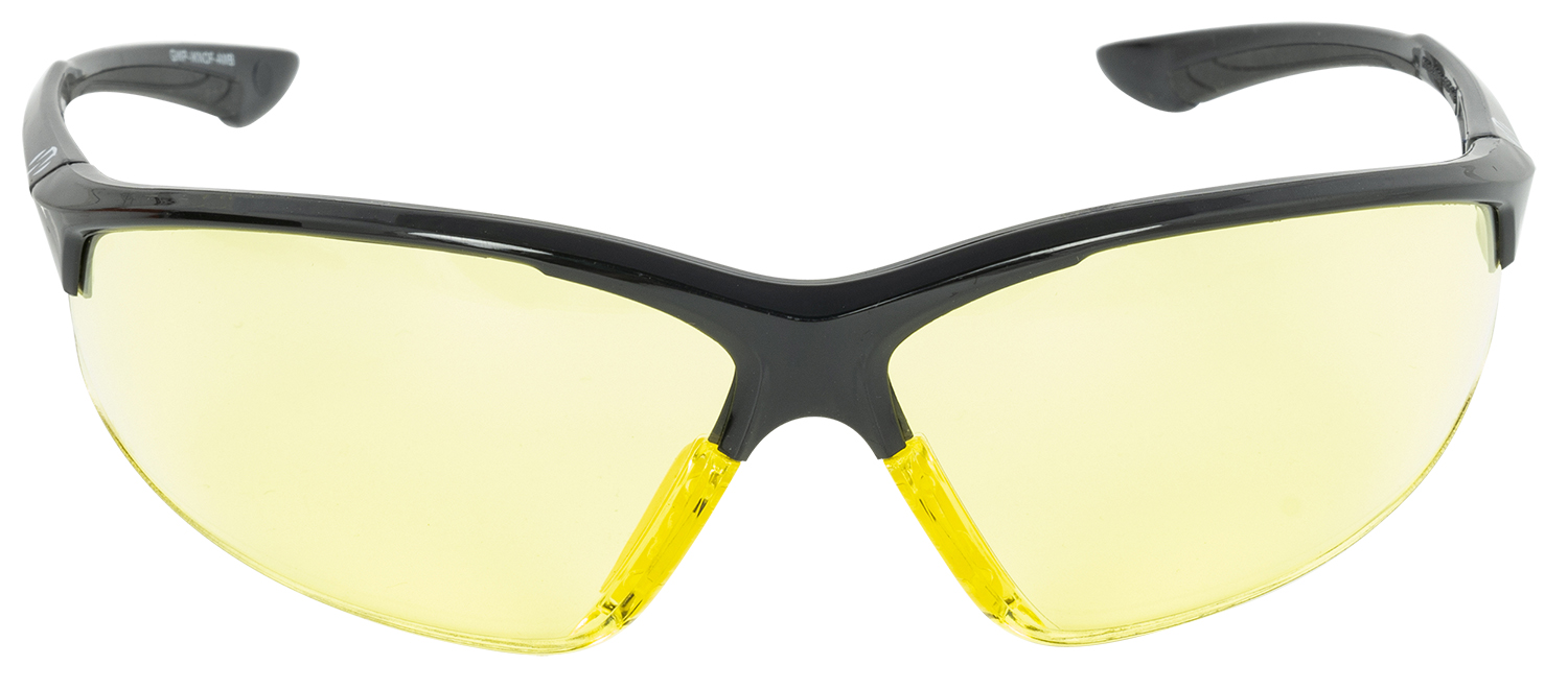 Walker's GWPIKNOF1AMB Ballistic Eyewear IKON Tanker Adult Amber Lens Matte Black Frame