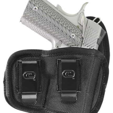 Crossfire Shooting Gear CRFCYCLSA1M1R The Cyclone  IWB/OWB Size 01 Black Foam Laminate Belt Clip Fits Micro 1-1.50" Barrel Right Hand