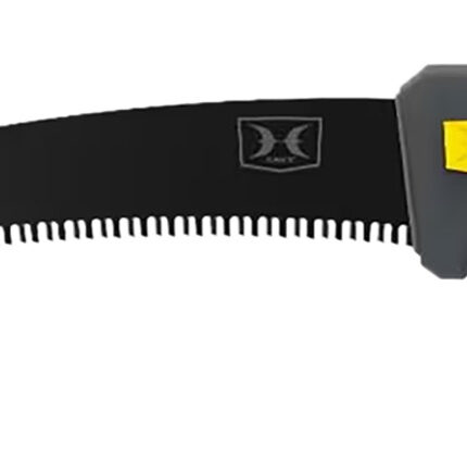 Hawk HWKPBSAW Pruning Fixed High Carbon Steel Aluminum 11", Black Titanium Nitride Finish, TPR Grip