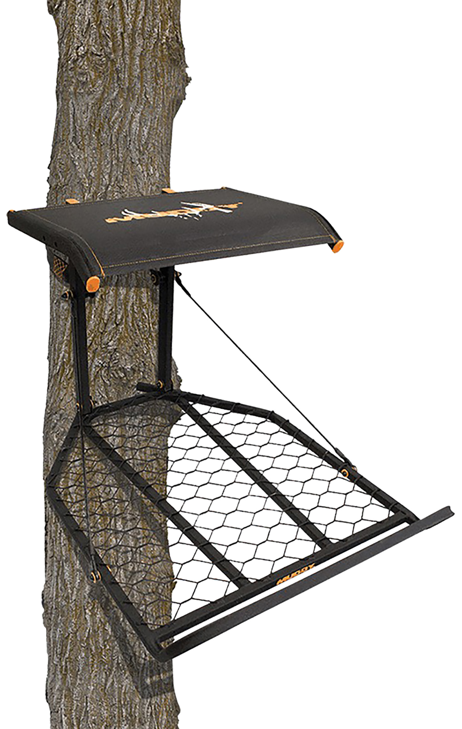 Muddy MUDMFP1200 Boss XL Hang-On Stand Black Flex-Tek/Steel 25" W x 34" D