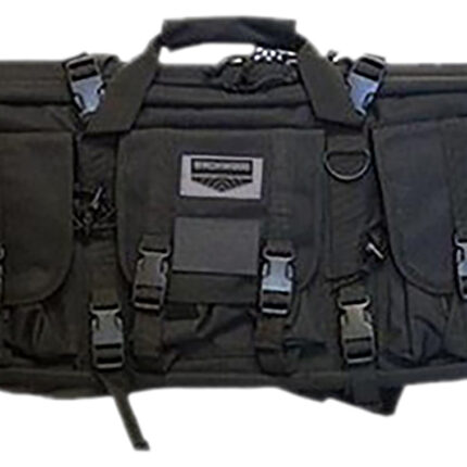 Birchwood Casey RBG36 Single Gun Case  36" Black 600D Polyester w/ Padded Straps/3 Large Storage Pockets & Dual Zippered Storage