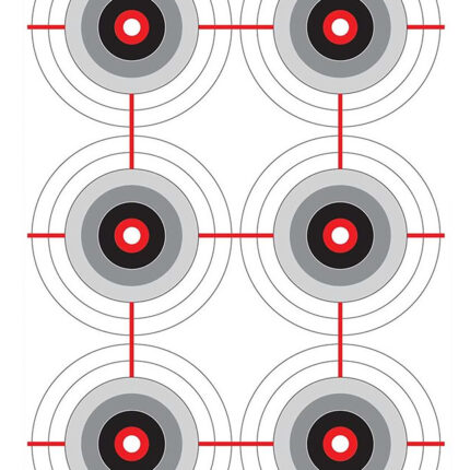 Birchwood Casey 37063 EZE-Scorer  Bullseye Paper 12" x 18" Black/White Pkg of 100