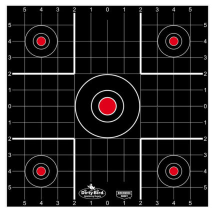 Birchwood Casey 35270 Dirty Bird  Bullseye Tagboard Target 12" 100 Per Pkg