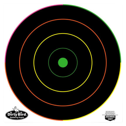 Birchwood Casey 35870 Dirty Bird  Bullseye Tagboard Target 12" 100 Per Pkg