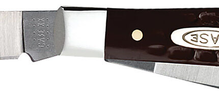 Case 00106 Stockman  Medium 2.42"/1.58"/1.57" Folding Clip/Sheepsfoot/Pen Plain As-Ground Tru-Sharp SS Blade, Brown Jigged Synthetic Handle