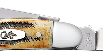 Case 03578 Stockman  Medium 2.57"/1.88"/1.71" Folding Clip/Sheepsfoot/Spey Plain Mirror Polished Tru-Sharp SS Blade/Brown Jigged 6.5 BoneStag Handle