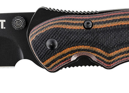 CRKT 1105K Endorser  3.18" Folding Drop Point Plain Black Oxide 8Cr14MoV SS Blade/Multi-Color G10 Handle Includes Pocket Clip