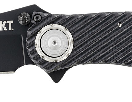 CRKT 2640 Clever Girl  4.10" Folding Plain Black Powder Coated D2 Steel Blade/ Black G10 Handle Includes Pocket Clip