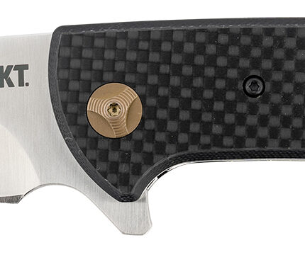 CRKT 4620 Avant  3.18" Folding Spear Point Plain Satin 8Cr14MoV SS Blade/ Black Carbon Fiber/G10 Handle Includes Pocket Clip