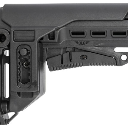 NcStar DLG-130-052 Compact PCP52 Mil-Spec Stock Black Synthetic Collapsible with Adjustable Cheekpiece