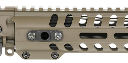 Patriot Ordnance Factory  Minuteman Complete Upper 5.56x45mm NATO 10.50" Black Nitride Barrel Aluminum Patriot Brown Receiver 9" M-LOK Handguard Lo Pro DI Gas Block (Mid Length)