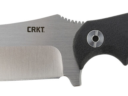 CRKT 2866 Catchall  5.51" Fixed Sheepsfoot Plain Brushed Satin 8Cr13MoV SS Blade/Black GRN w/Rubber Overlay Handle Includes Sheath