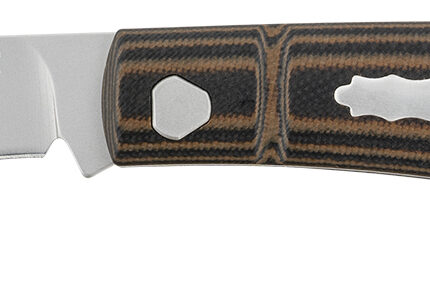 CRKT 7100 Venandi  3.14" Folding Clip Point Plain Bead Blasted 8Cr13MoV SS Blade/Black/Brown G10 Handle