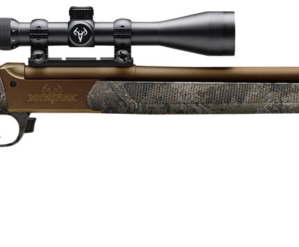 Traditions CR5848804425 NitroFire VAPR w/Scope 50 Cal 209 Primer 26" Burnt Bronze Cerakote Fluted & Tapered Barrel, Drilled & Tapped Receiver, Veil Wideland Fixed Synthetic Stock, 3-9x40mm Duplex