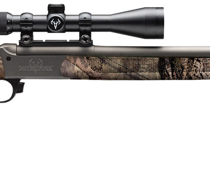 Traditions CR5841104416 NitroFire w/Scope 50 Cal 209 Primer 26" Gray Cerakote Fluted & Tapered Barrel, Drilled & Tapped Receiver, Mossy Oak Break-Up Country Fixed Synthetic Stock, 3-9x40mm Duplex