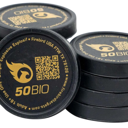 Firebird USA 50BIO 50BIO  Moving Trajectory/Static White Smoke Universal Firearm 50mm 10 Pk.
