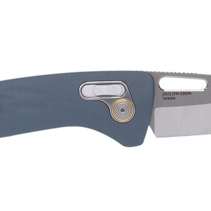 S.O.G SOG12730457 One-Zero XR 3.10" Folding Plain Satin/Polished Cryo CPM S35VN Steel Blade/ Smoke Gray Sculpted Aluminum Handle