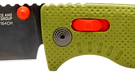 S.O.G SOG12790357 Altair XR 3.20" Folding Plain Bead Blasted Cryo CPM 154 SS Blade/ Field Green w/Stone Blue Accents GRN Handle