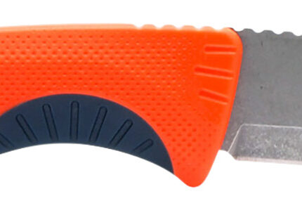 S.O.G SOG17410341 Aegis FX  3.70" Fixed Drop Point Plain Satin 4116 Krupp SS Blade, Recue Red w/Indigo Accents GRN Handle, Includes Sheath