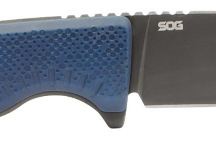 S.O.G SOG17790157 Altair FX  3.40" Fixed Clip Point Plain Satin TiCN Cryo CPM 154 SS Blade, Squid Ink Black GRN Handle, Includes Sheath