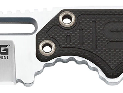 S.O.G SOG-NB1002-C Instinct Mini 1.90" Fixed Clip Point Plain Satin Polished 5Cr15MoV SS Blade Black/Silver G10/SS Handle Includes Lanyard/Sheath