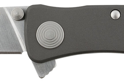 S.O.G SOGTWI8CP Twitch II 2.65" Folding Drop Point Plain Satin AUS-8A SS Blade Gray Anodized Aluminum Handle Includes Belt Clip