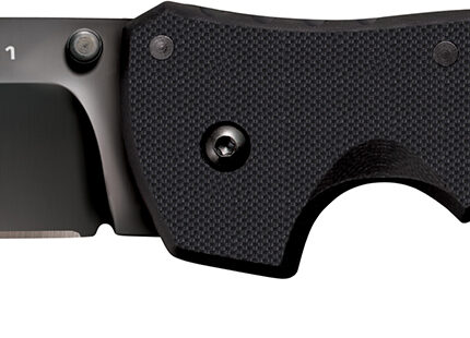 Cold Steel CS27BS Recon 1 4" Folding Spear Point Plain DLC Coated American S35VN Blade/Black G10 Handle Includes Pocket Clip