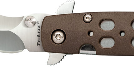 Cold Steel CS-26SK4 Ti-Lite  4" Folding Plain Kris AUS 10A Steel Blade/Flat Dark Earth Griv-Ex Handle