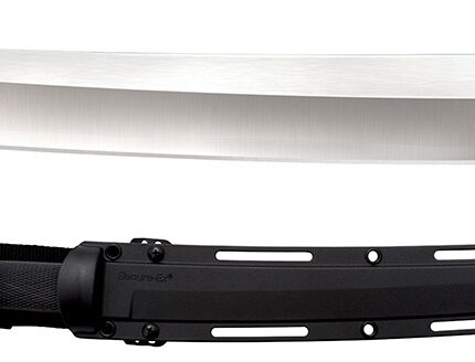 Cold Steel CS35AE Magnum Tanto XII 12" Fixed Tanto Plain Satin VG-10 San Mai Blade/Black Textured/Oval Kray-Ex Handle Includes Sheath