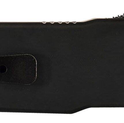 Templar Knife SABR321 Premium LW  Small 3" OTF Drop Point Plain Black Oxide Stonewashed D2 Steel Blade, 4.50" Black Aluminum Handle