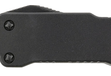 Templar Knife CABR321 Premium LW Micro 1.85" OTF Drop Point Plain Black Oxide Stonewashed D2 Steel Blade, 3.50" Black Aluminum Handle, California Legal