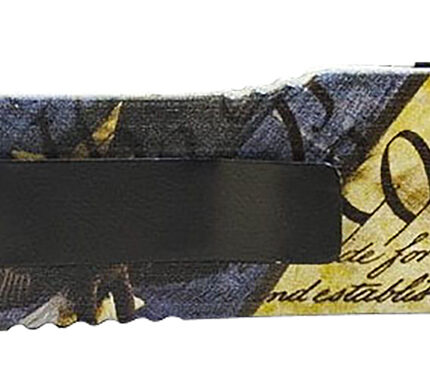 Templar Knife MZEG321 Premium Weighted Eagle Slim 3.16" OTF Drop Point Plain Black Oxide Stonewashed D2 Steel Blade, 4.93" Eagle w/"We The People" Aluminum Zinc Alloy Handle