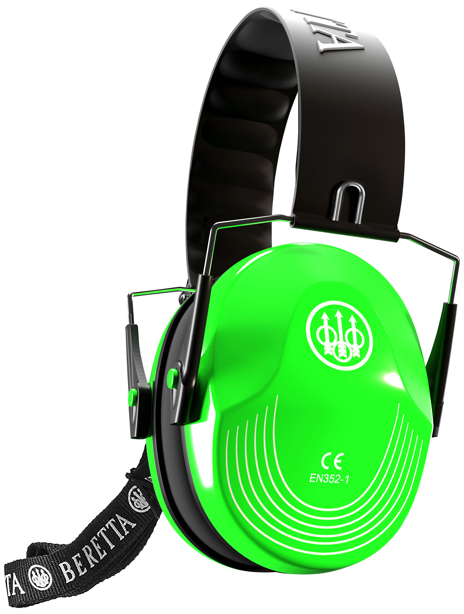 Beretta USA CF1000000207FF Safety Pro Muff 25 dB Florescent Green/Black