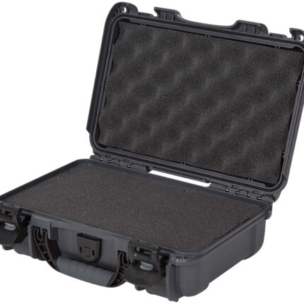 Nanuk 9091007 909 Waterproof & Airline Approved Graphite Resin w/ Cubed Foam 11.44" L x 7" W x 3.68" H Interior Dimensions