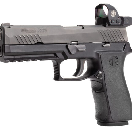 Hogue 17680 Wrapter Adhesive Grip made of Rubber with Black Finish & Grain Texture for Sig P320 Full Size with Medium X Series Module