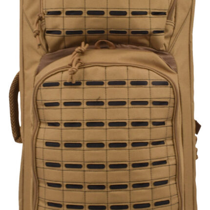 Advance Warrior Solutions FR28RBPTN/BL Frame 28" L Backpack with Side Handle, Tan Polyester for Tactical Rifle, Molle Front