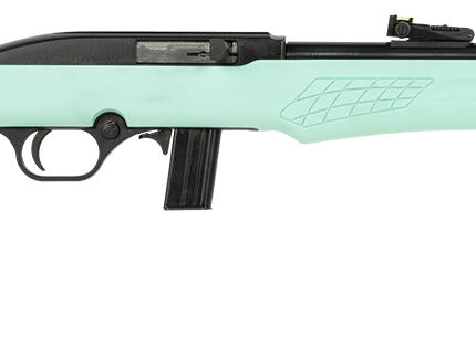 Rossi RS22L1811TL RS22  Full Size 22 LR 10+1 18" Matte Black Steel Barrel, Matte Black Grooved Aluminum Receiver, Teal Synthetic Fixed Stock