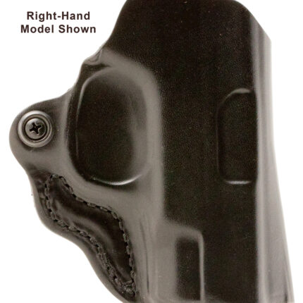 DeSantis Gunhide 019BB7WZ0 Mini Scabbard  OWB Black Leather Belt Slide Fits Springfield Prodigy w/wo Red Dot Fits 4.25" Barrel Left Hand