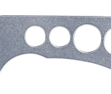 CRKT 2130 Razel Chisel 2" Fixed Plain Stonewashed 8Cr13MoV SS Blade/Silver Skeletonized Stainless Steel Handle Includes Cord Fob/Sheath