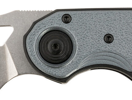 CRKT 5410 Attaboy  2.73" Folding Drop Point Plain Stonewashed D2 Steel Blade/Black/Silver GRN Handle Includes Pocket Clip