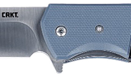 CRKT 6880 Ignitor  3.48" Folding Drop Point Plain Satin 8Cr13MoV SS Blade/ Blue/Black G10 Handle Includes Pocket Clip