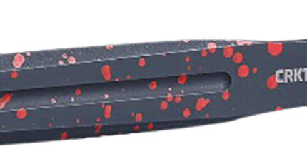 CRKT K930RKP Onion Throwing Knives 6.25" Fixed Spear Point Plain Non-Sharp Black/Red Spatter 1050 High Carbon Includes Sheath 3 Blades