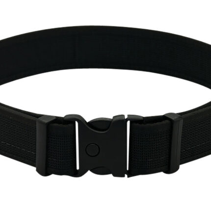 Uncle Mikes-leather(1791) BLTUM44/48MBL Deluxe Duty Gun Belt Matte Black Double Layer Nylon 44/48 2" Wide Buckle Closure