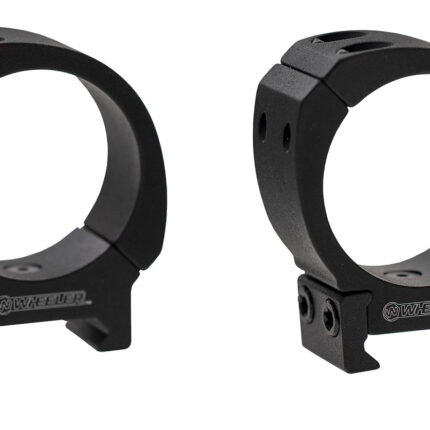 Wheeler 1133747 Sporter Scope Rings  Black 1" Low