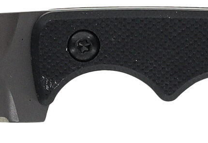 Smith & Wesson Knives 1193156 H.R.T. Neck Knife Fixed Spear Point/Plain Titanium Nitride Coated 8Cr13MoV SS Blade/Black G10 Handle Includes Sheath