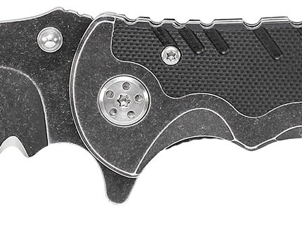 Smith & Wesson Knives SWBG10SCP Border Guard  3.50" Folding Part Serrated Stainless Steel Blade 4.80" Aluminum/G10 Handle Includes Pocket Clip