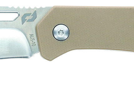 Schrade 1159301 Slingshot Lockback Folder 4" Recurve Clip Point/Satin AUS-10 Blade 5" G10 Handle