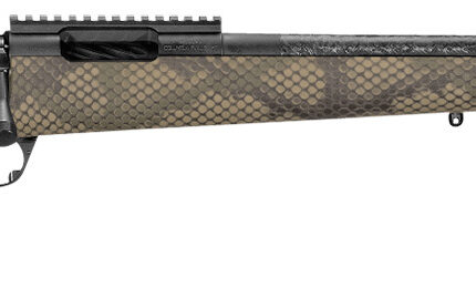 Proof Research 135297 Glacier TI Full Size 7mm PRC 4+1 24" Carbon Fiber Match Grade Threaded Barrel, Black Cerakote Titanium Receivern w/Picatinny Rail, Fixed PROOF Hunter TFDE Carbon Fiber Stock