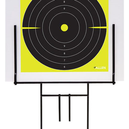 EZ-Aim 15309 Portable Range Target Stand  Black Steel 18" W x 19" H Includes 2 Adhesive Targets