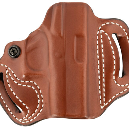 DeSantis Gunhide 086TA8BZ0 Mini Slide OWB Tan Leather Belt Slide Fits Glock 43/43x/48 Belt 1.75" Wide Right Hand